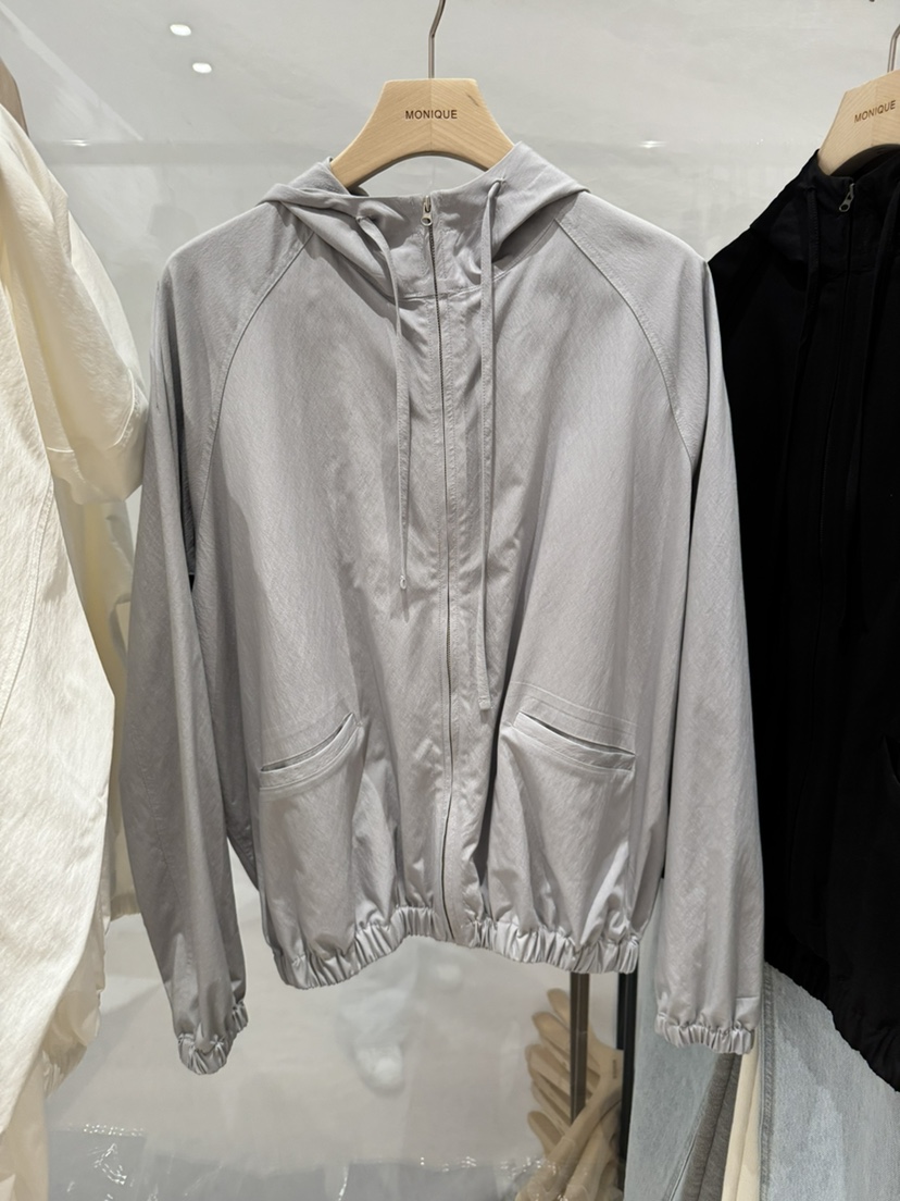 MONIQUE韓國東大門直郵女裝新款時尚休閑職業人氣夾克兜帽MONIQUE夾克圖色2
