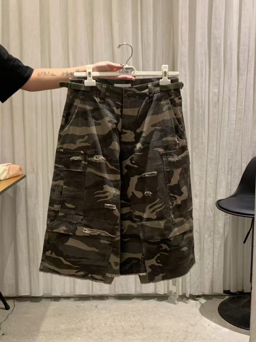 PAPERMOON韓國代購女士新品休閑熱賣26春夏人氣時尚短褲復古paper moon短褲圖色2