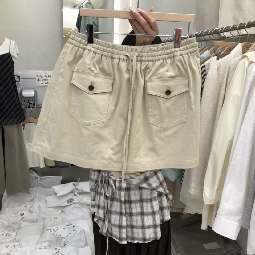 TAKE YOUE TIME韓國直郵女士新品休閑人氣推薦裙褲口袋TAKE YOUE TIME裙褲圖色1