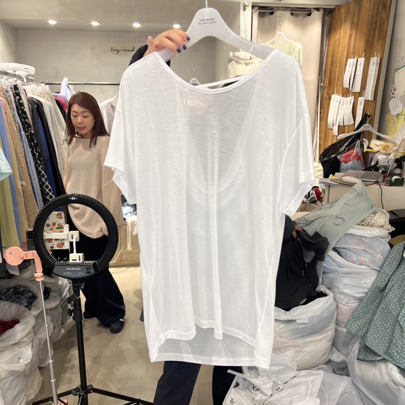 LOGROAD韓國東大門直郵女裝新品26春夏時尚休閑人氣推薦T恤LOG ROADT恤圖色3