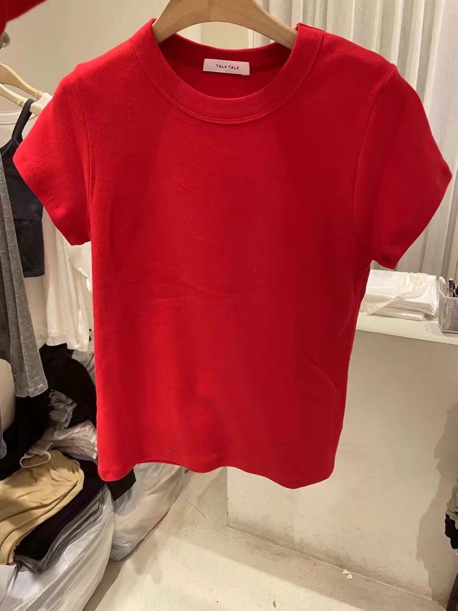 TALK TALK韓國直郵實拍女裝新款休閑人氣時尚職業熱賣T恤TALK TALKT恤圖色5