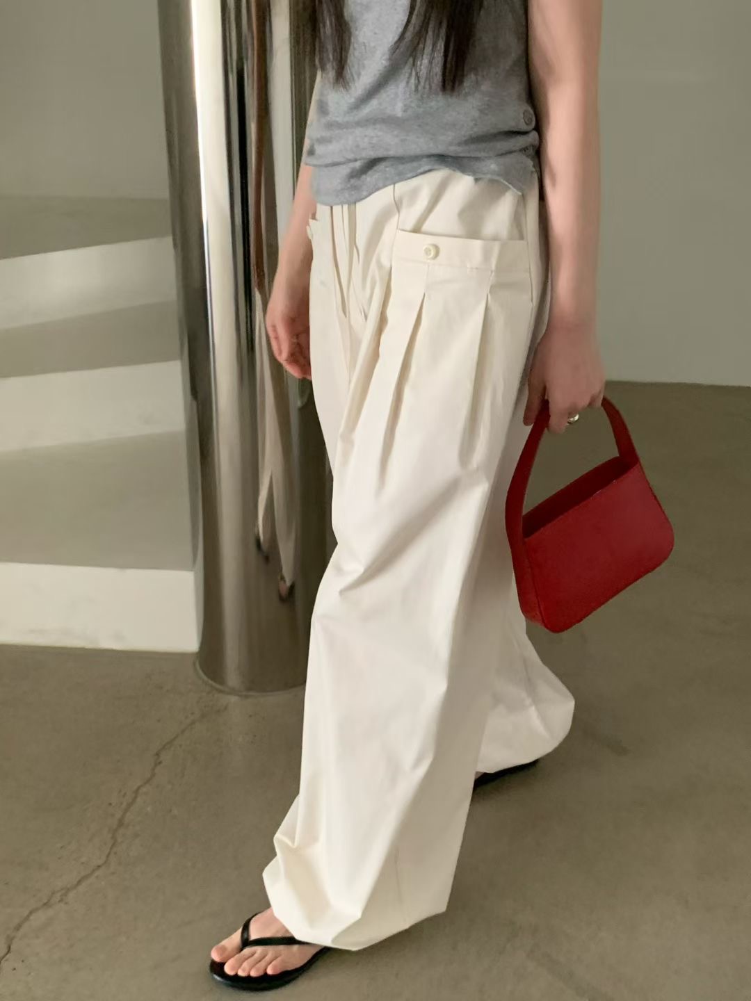 NEARAND東大門代購女裝新款熱賣推薦職業時尚真品休閑休閑褲NEARAND休閑褲圖色2