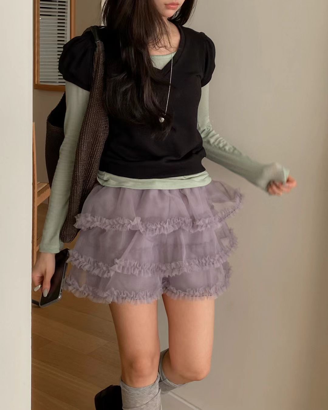 ANAG韓國代購女裝新款時尚真品人氣26春夏吊帶背心不含內搭anag/OPENING TITLE吊帶/背心圖色4