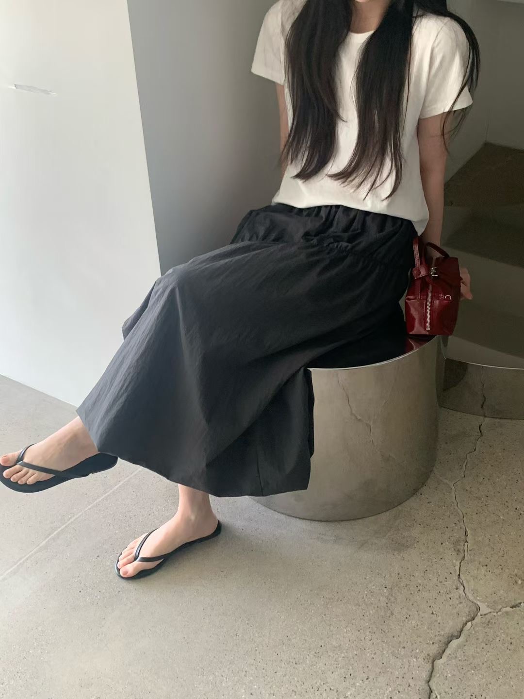 NEARAND東大門實拍女士新品人氣推薦休閑時尚26春夏熱賣長裙NEARAND長裙圖色2