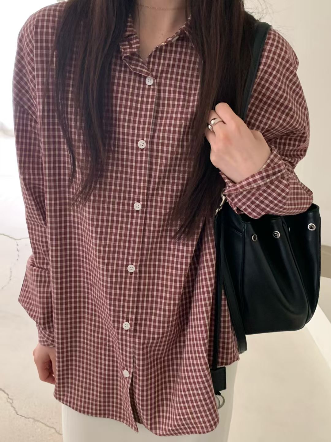 NEARAND韓國直郵女裝新款真品休閑人氣26春夏熱賣襯衫蕾絲衫NEARAND襯衫/蕾絲衫圖色1