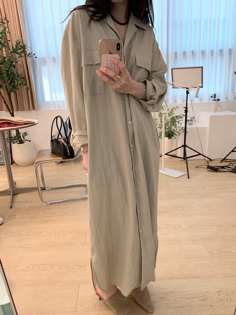 PLANTS ON GRAY韓國直郵女士新品推薦人氣真品26春夏連衣裙PLANTS ON GRAY連衣裙圖色1