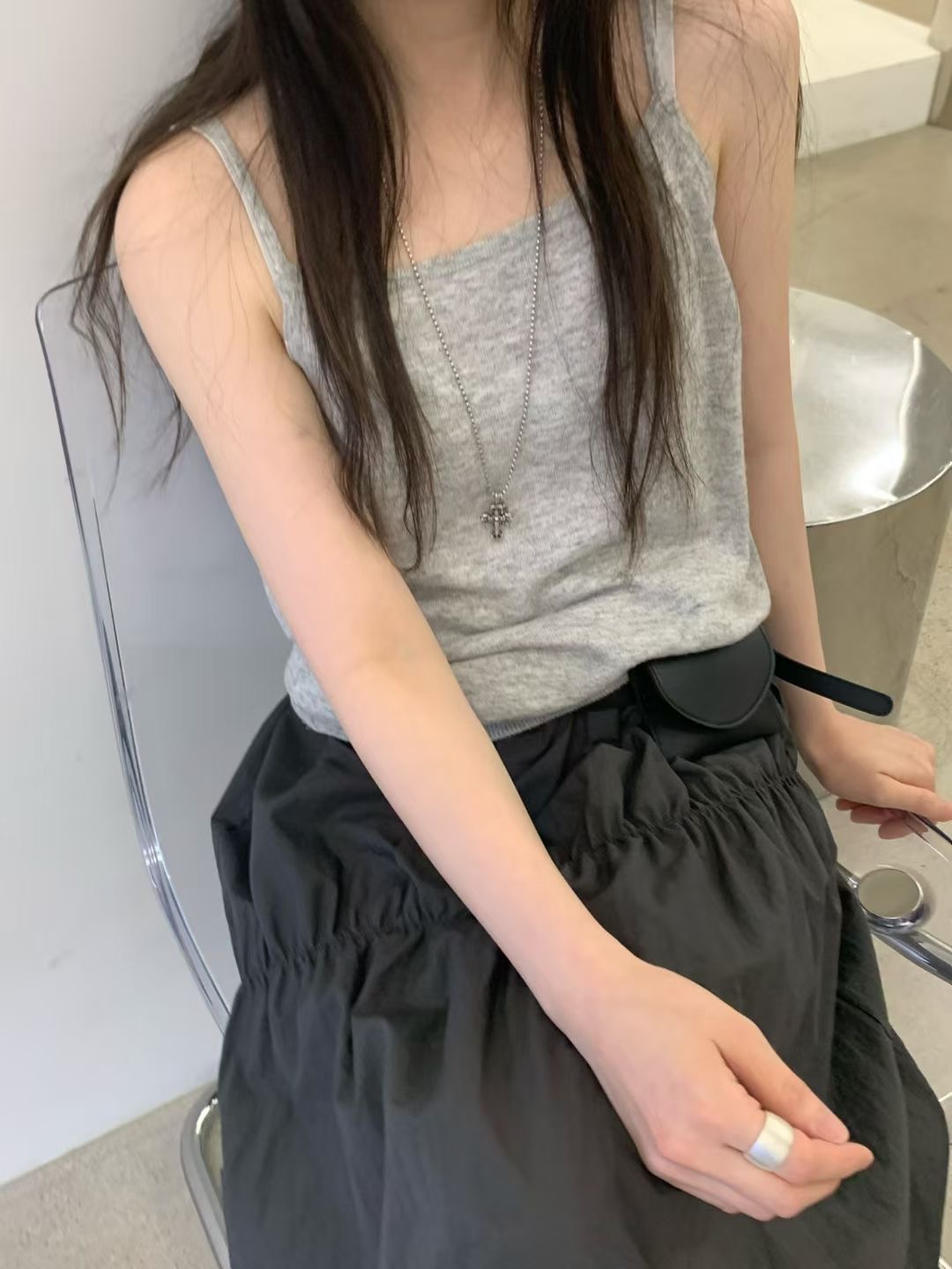 NEARAND東大門實拍女裝新款26春夏真品熱賣吊帶背心不含配飾NEARAND吊帶/背心