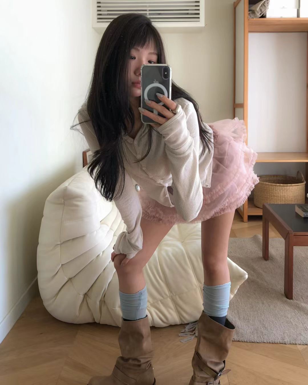 ANAG東大門實拍女裝新品休閑職業真品熱賣推薦人氣時尚裙褲anag/OPENING TITLE裙褲