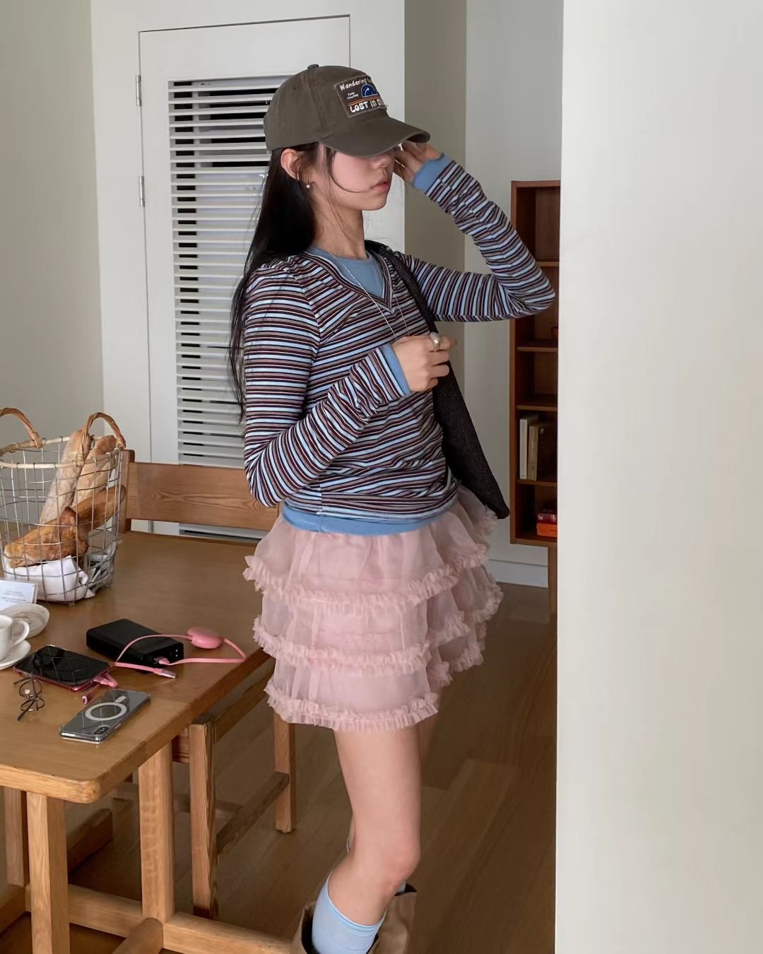 ANAG東大門實拍女裝新品休閑職業真品熱賣推薦人氣時尚裙褲anag/OPENING TITLE裙褲