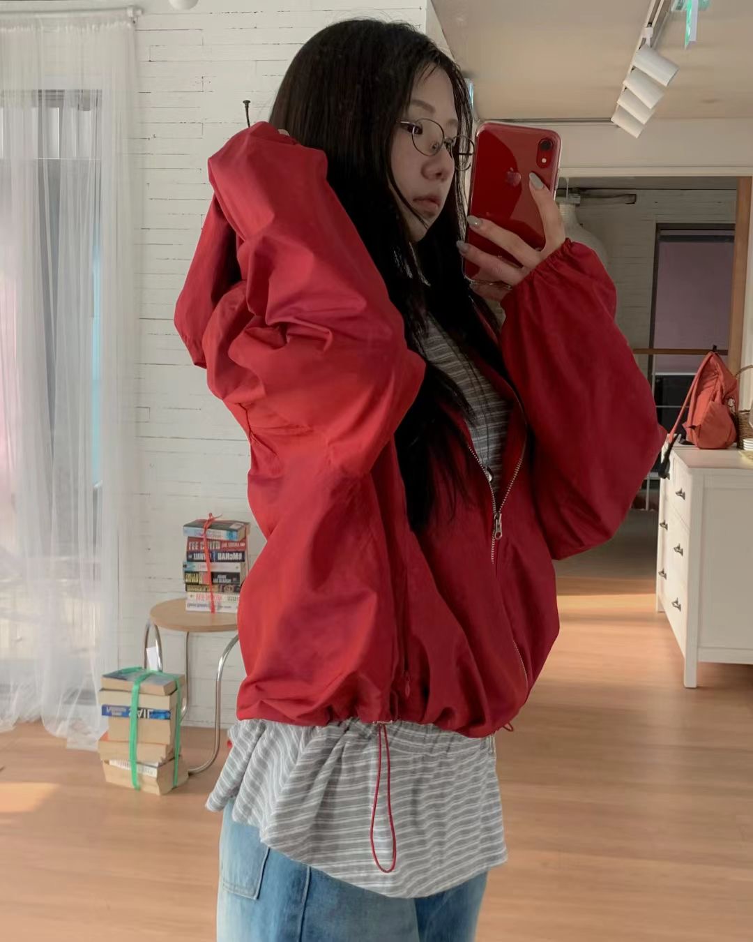 ANAG東大門直郵女裝新款人氣真品時尚休閑職業熱賣夾克褶皺anag/OPENING TITLE夾克