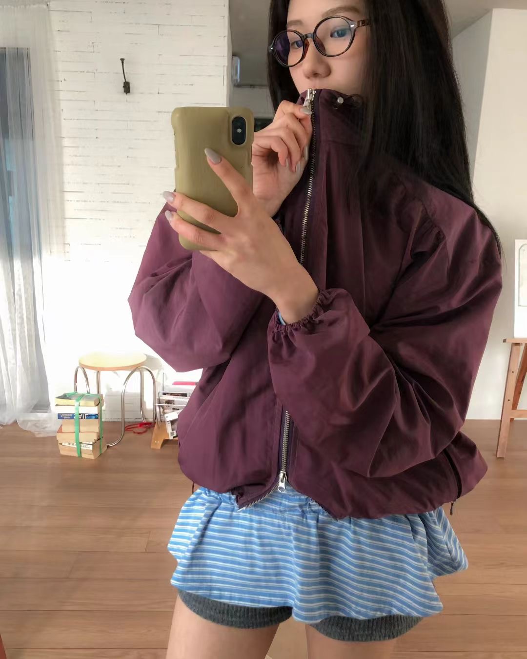 ANAG東大門直郵女裝新款人氣真品時尚休閑職業熱賣夾克褶皺anag/OPENING TITLE夾克圖色2