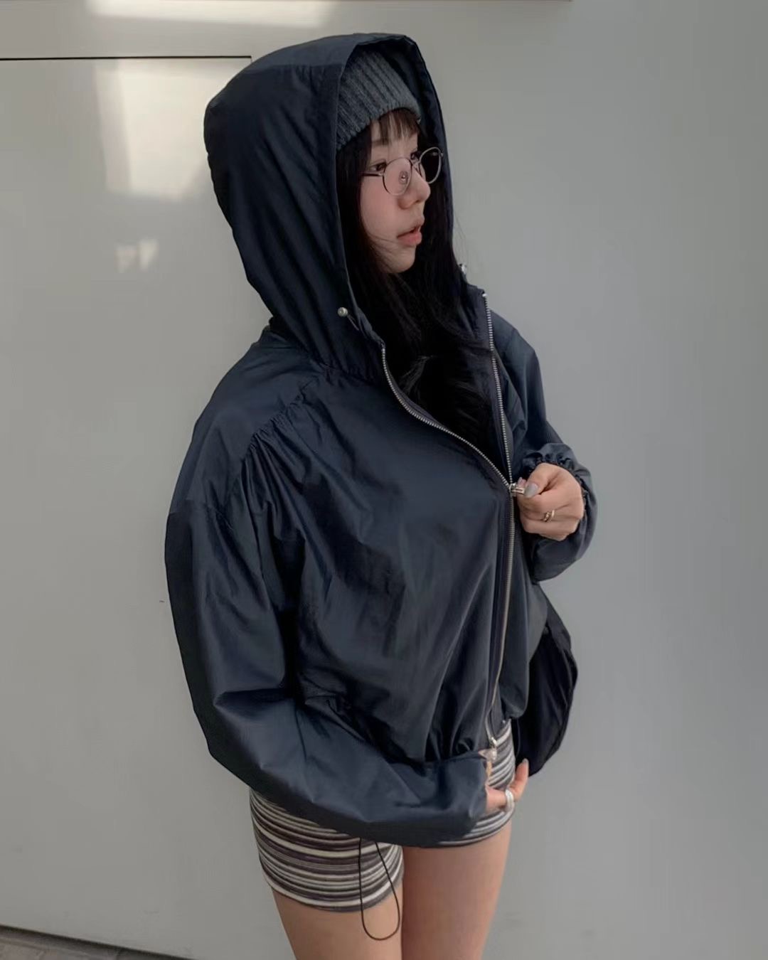 ANAG東大門直郵女裝新款人氣真品時尚休閑職業熱賣夾克褶皺anag/OPENING TITLE夾克圖色3