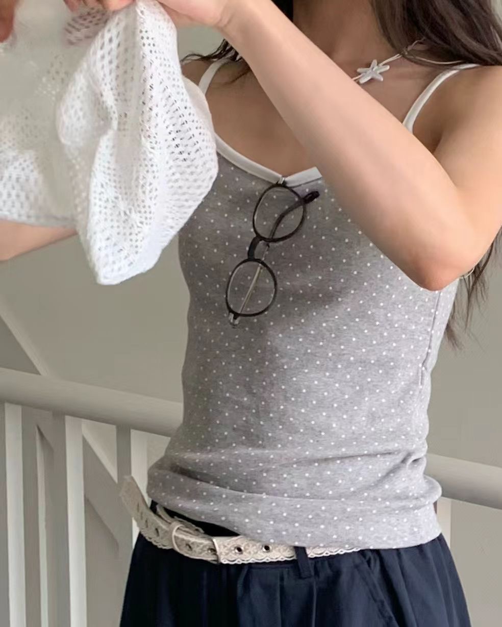 ANAG東大門代購女士新品休閑推薦熱賣時尚人氣職業吊帶背心anag/OPENING TITLE吊帶/背心