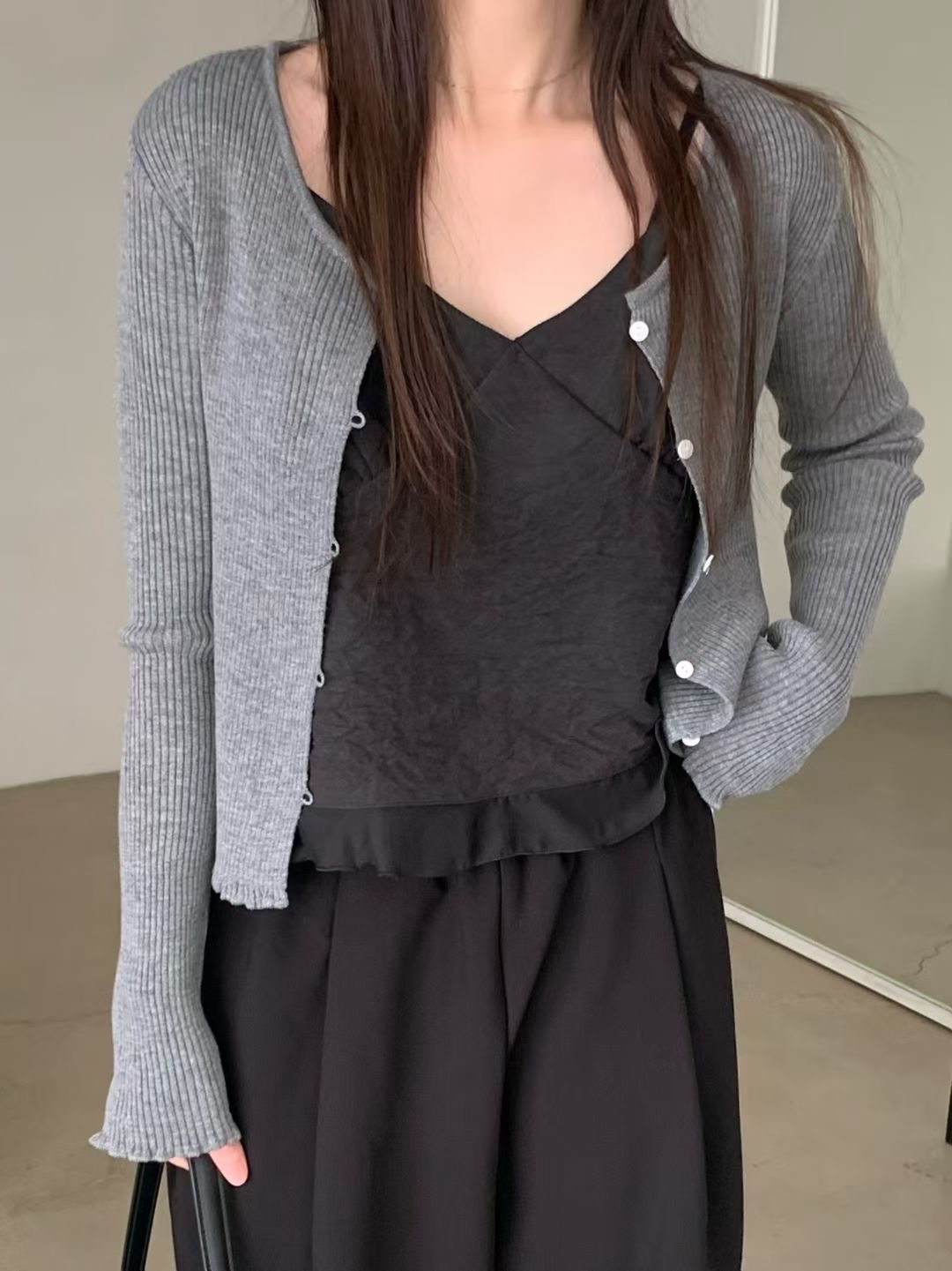 NEARAND東大門實拍女裝新品休閑26春夏真品針織衫不含內搭NEARAND針織衫圖色3