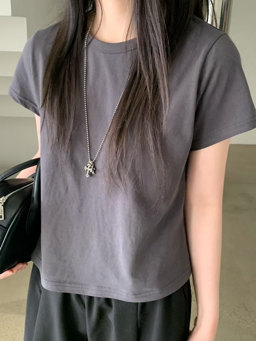 NEARAND韓國直郵女士新款26春夏休閑熱賣人氣T恤不含配飾NEARANDT恤圖色3