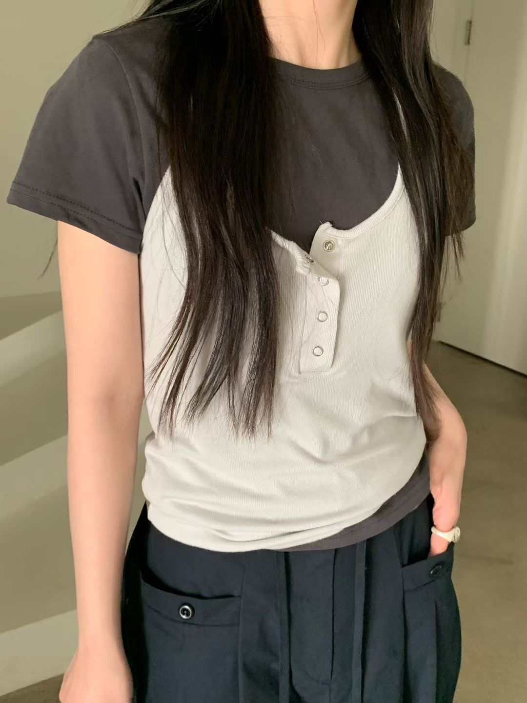 NEARAND韓國直郵女裝新款職業休閑真品26春夏推薦吊帶背心NEARAND吊帶/背心