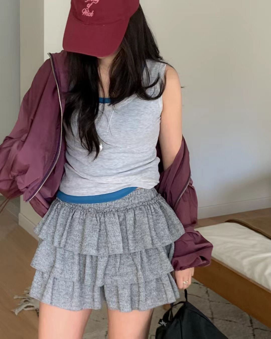 ANAG韓國直郵女裝新品職業推薦熱賣人氣時尚26春夏裙褲羅紋anag/OPENING TITLE裙褲