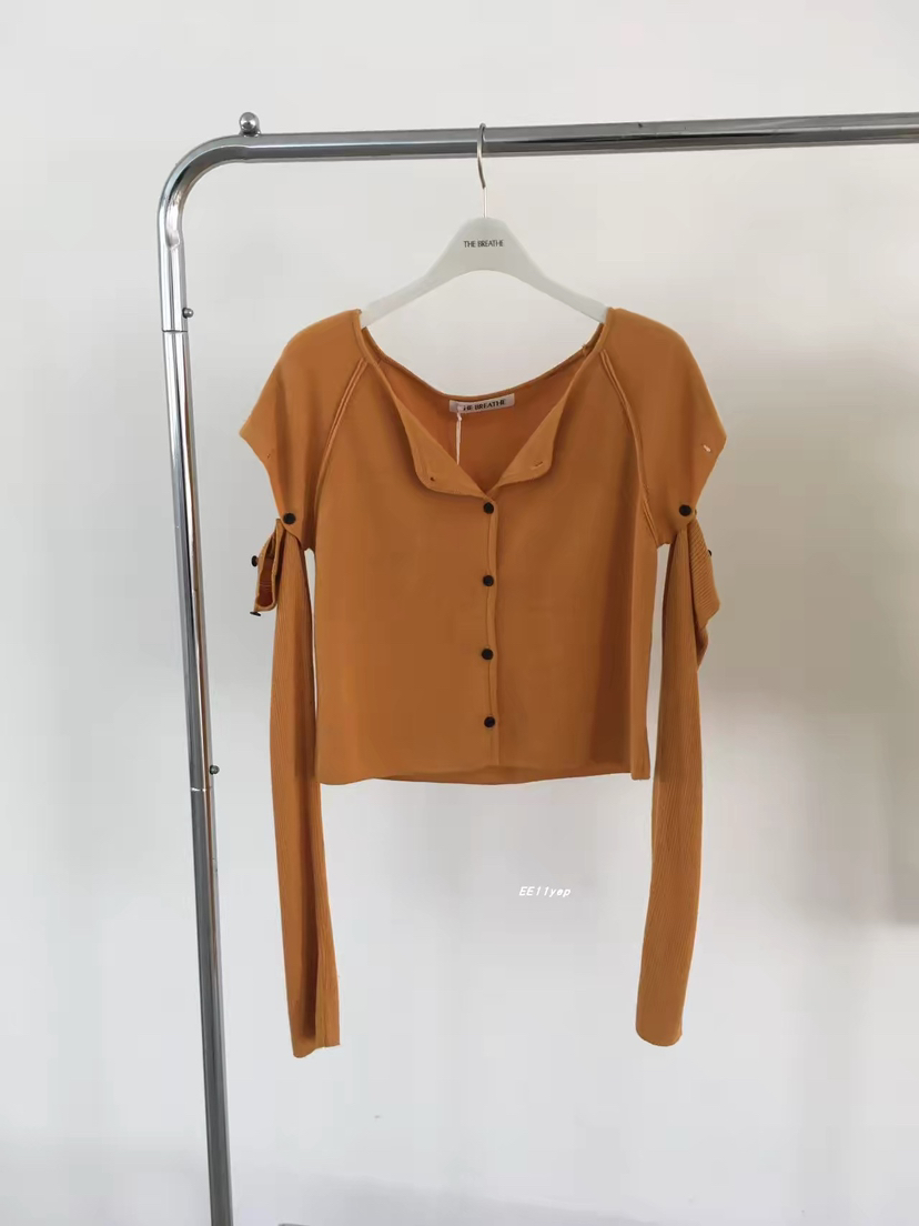 BREATHE韓國直郵女士新品推薦職業休閑時尚針織衫開衫紐扣BREATHE針織衫