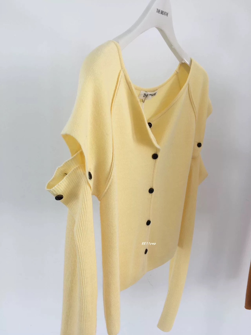 BREATHE韓國直郵女士新品推薦職業休閑時尚針織衫開衫紐扣BREATHE針織衫