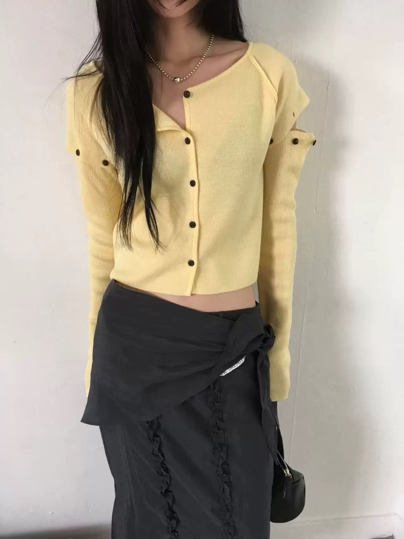 BREATHE韓國直郵女士新品推薦職業休閑時尚針織衫開衫紐扣BREATHE針織衫圖色1