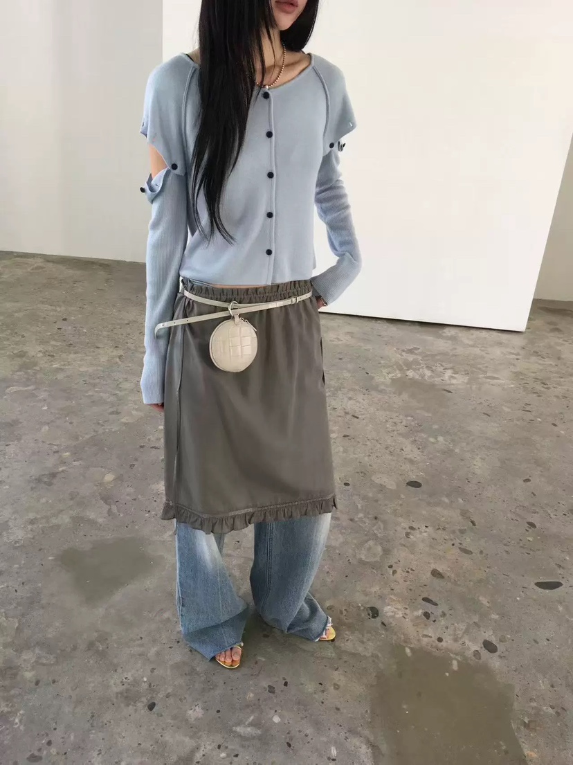 BREATHE韓國直郵女士新品推薦職業休閑時尚針織衫開衫紐扣BREATHE針織衫圖色2