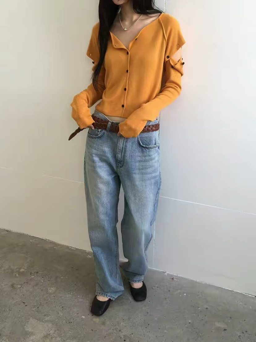 BREATHE韓國直郵女士新品推薦職業休閑時尚針織衫開衫紐扣BREATHE針織衫圖色3