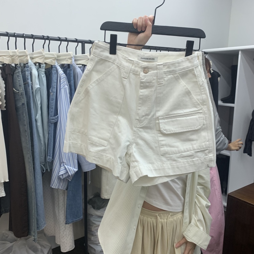 UNANSWERED-MYSTERY/FIFO東大門直郵女裝新品熱賣短褲口袋UNANSWERED-MYSTERY/FIFO短褲圖色2