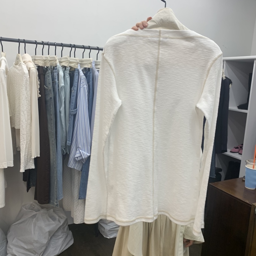 UNANSWERED-MYSTERY/FIFO韓國直郵女裝新品人氣長袖T恤UNANSWERED-MYSTERY/FIFO長袖T恤