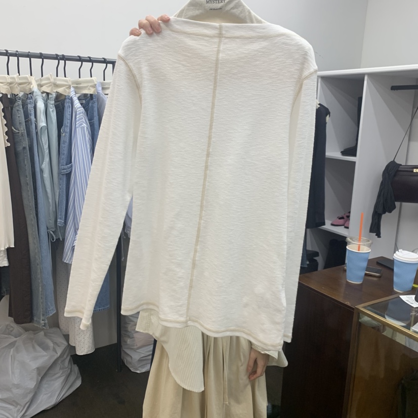 UNANSWERED-MYSTERY/FIFO韓國直郵女裝新品人氣長袖T恤UNANSWERED-MYSTERY/FIFO長袖T恤圖色1