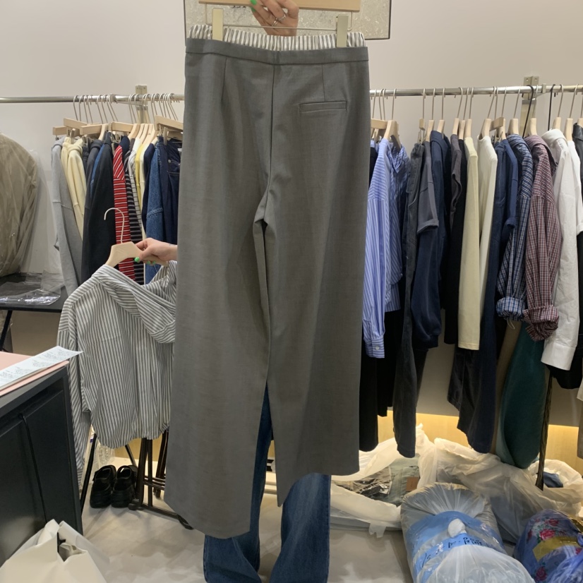 LIMLIMLIM韓國直郵女士新品26春夏真品人氣時尚休閑褲條紋LIM LIM LIM休閑褲