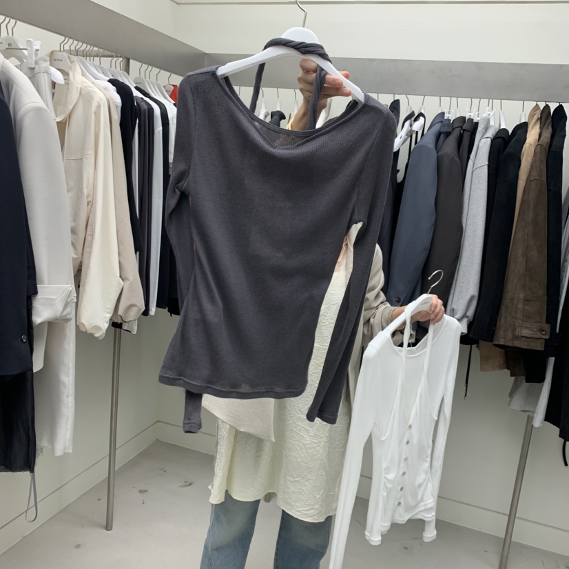 NUTPLAN東大門直郵女裝新款休閑26春夏人氣長袖T恤假兩件NUTPLAN長袖T恤