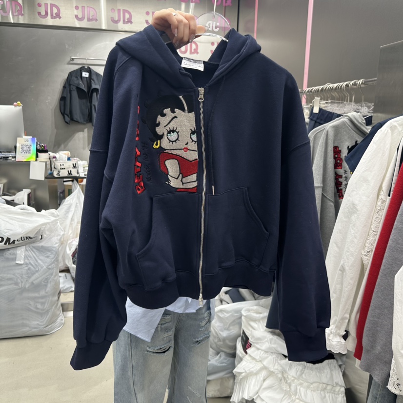 JUDYQUE韓國東大門代購女裝新款休閑人氣26春夏職業夾克拉鏈JUDYQUE夾克圖色2