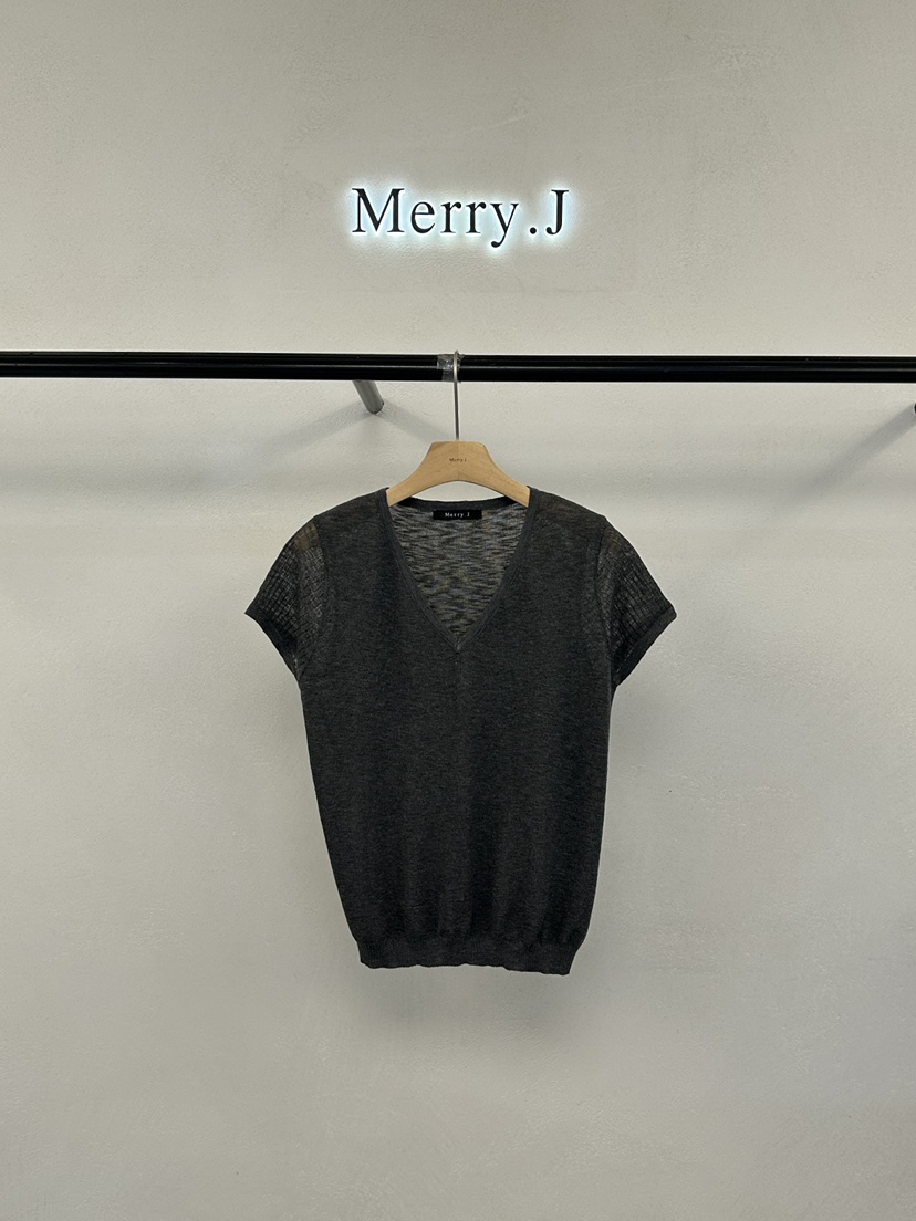 MERRY-J韓國直郵女裝新款時尚推薦26春夏人氣職業針織衫MERRY-J針織衫圖色2墨色