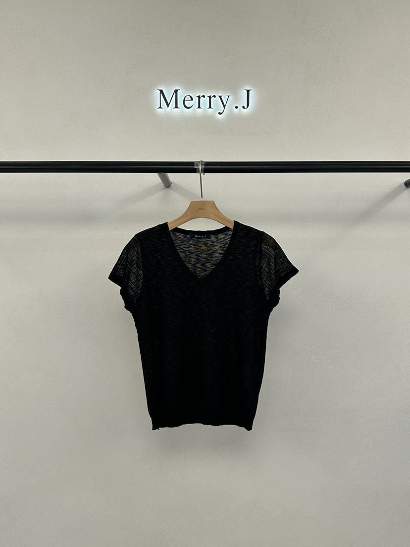 MERRY-J韓國直郵女裝新款時尚推薦26春夏人氣職業針織衫MERRY-J針織衫圖色3黑色