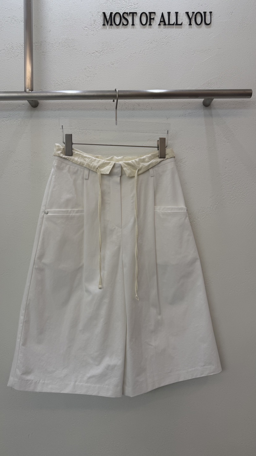 MOST OF ALL U韓國東大門代購女裝新款人氣26春夏短褲MOST OF ALL U短褲圖色1白色