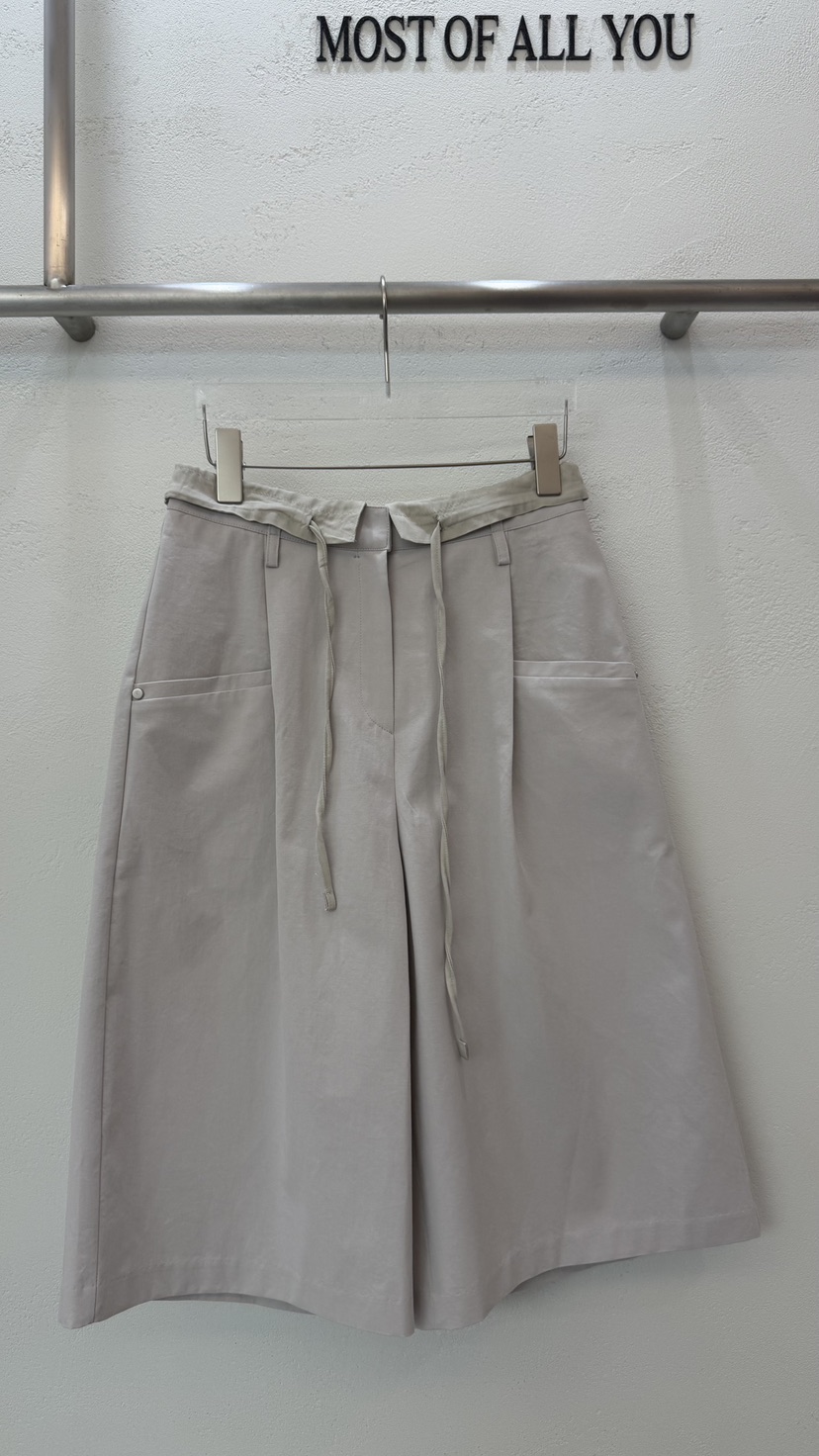MOST OF ALL U韓國東大門代購女裝新款人氣26春夏短褲MOST OF ALL U短褲圖色2淺灰色