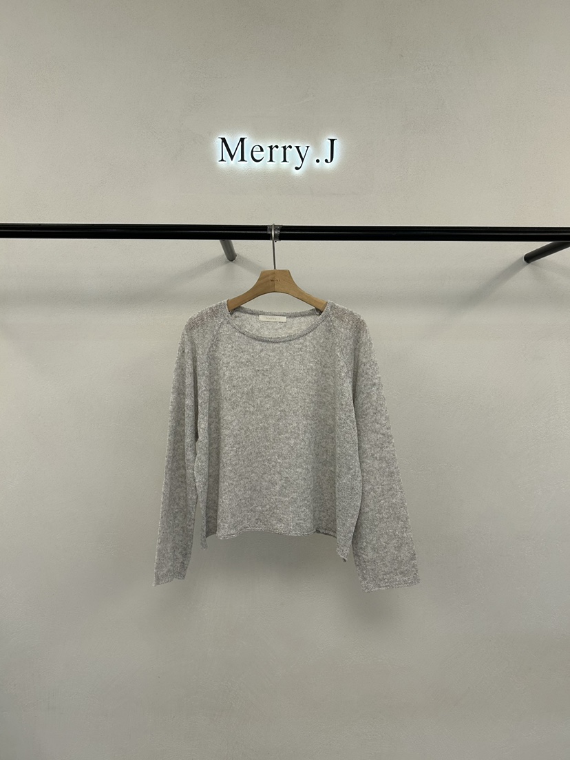 MERRY-J韓國代購女士新品時尚推薦26春夏針織衫柔軟亞麻MERRY-J針織衫圖色2