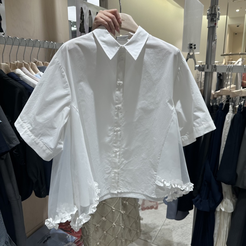 RUMBA韓國直郵女裝新款時尚推薦26春夏職業熱賣襯衫蕾絲衫RUMBA襯衫/蕾絲衫圖色1