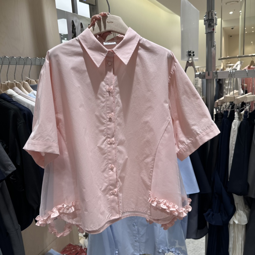 RUMBA韓國直郵女裝新款時尚推薦26春夏職業熱賣襯衫蕾絲衫RUMBA襯衫/蕾絲衫圖色2