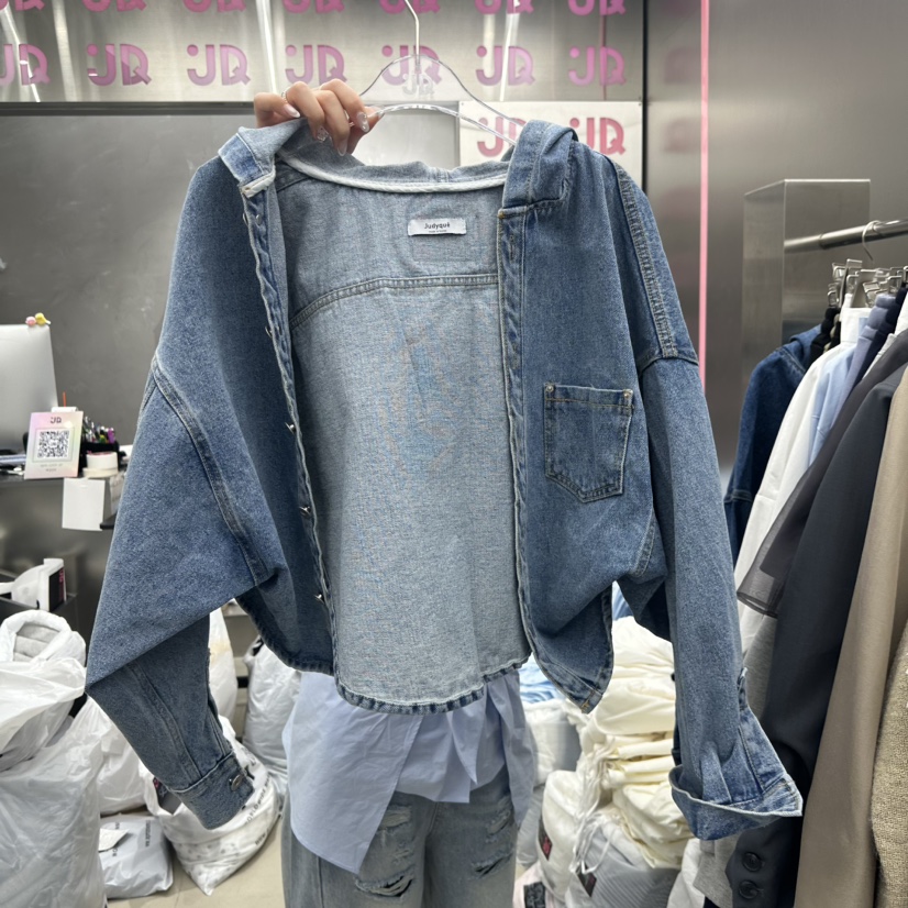 JUDYQUE韓國東大門代購女裝新款職業26春夏熱賣推薦夾克連帽JUDYQUE夾克圖色2淺色