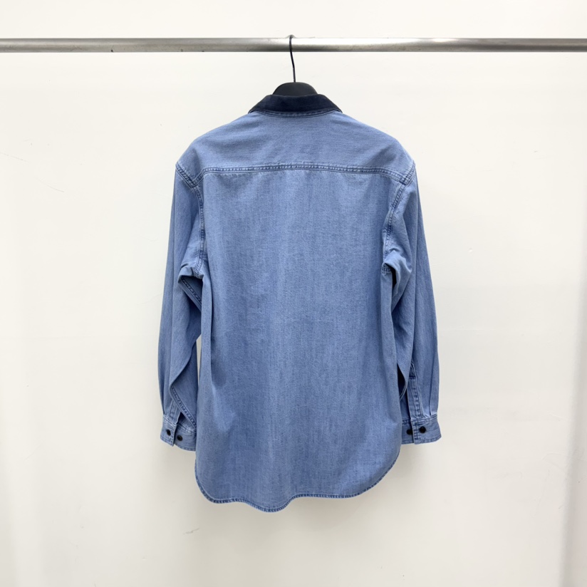 RIVER韓國直郵女士新品職業休閑時尚26春夏襯衫蕾絲衫燈芯絨WATER/RIVER襯衫/蕾絲衫