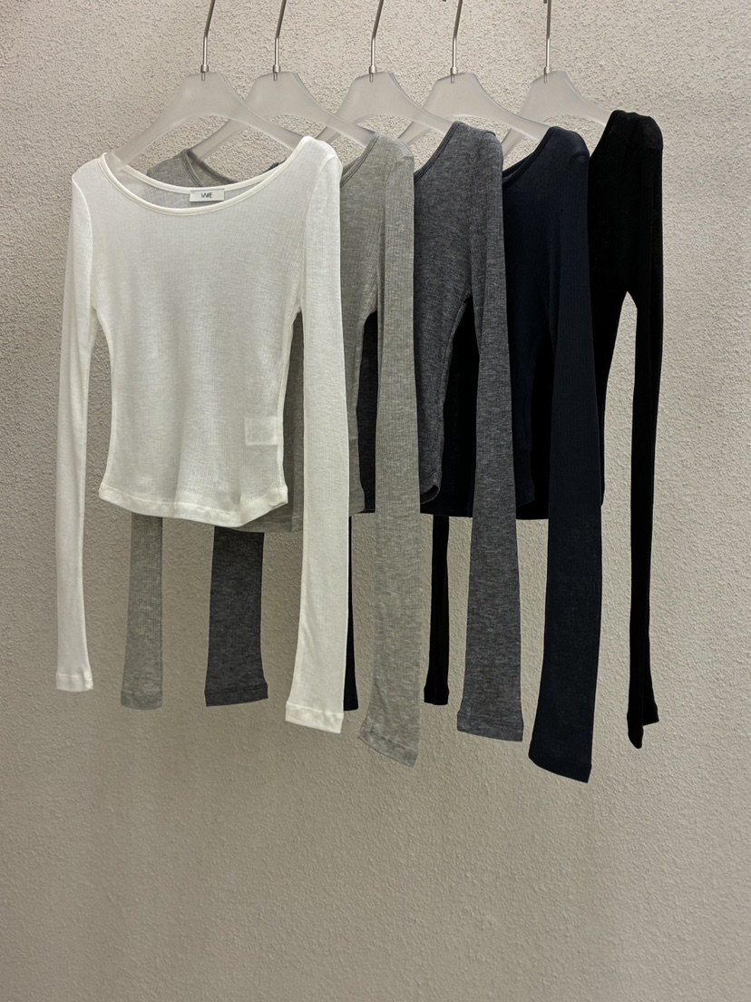 MWE韓國直郵女士新款熱賣時尚職業26春夏推薦人氣長袖T恤MWE長袖T恤