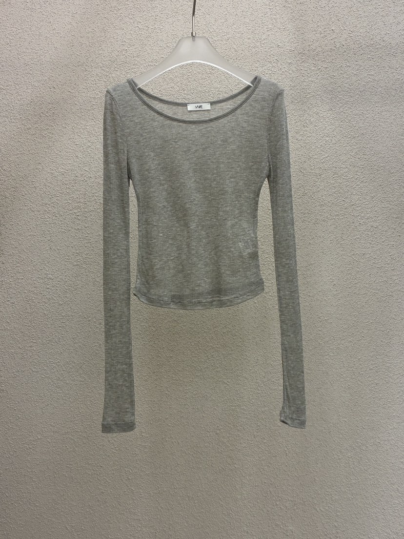 MWE韓國直郵女士新款熱賣時尚職業26春夏推薦人氣長袖T恤MWE長袖T恤圖色2