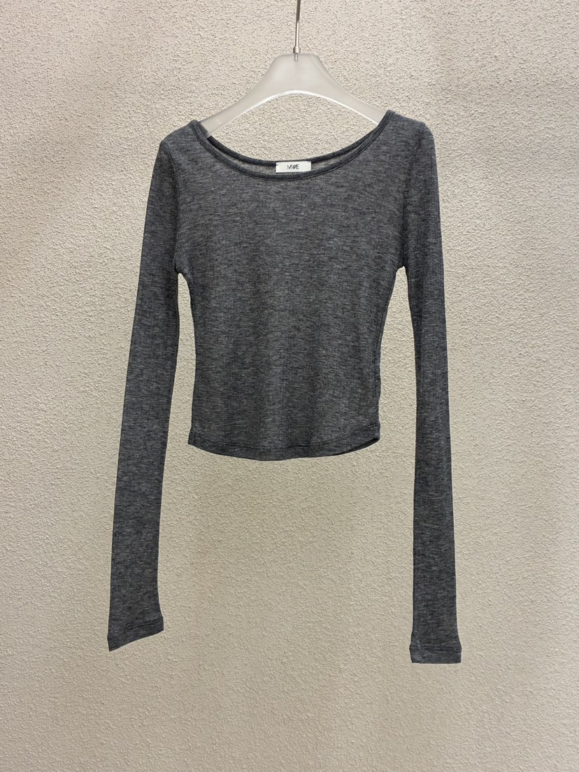 MWE韓國直郵女士新款熱賣時尚職業26春夏推薦人氣長袖T恤MWE長袖T恤圖色3灰色