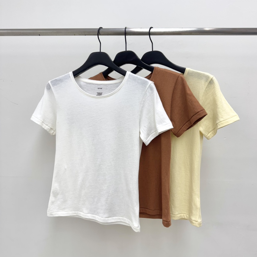RIVER韓國東大門代購女士新品推薦熱賣職業休閑時尚T恤羊絨WATER/RIVERT恤