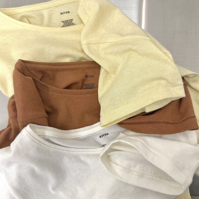 RIVER韓國東大門代購女士新品推薦熱賣職業休閑時尚T恤羊絨WATER/RIVERT恤