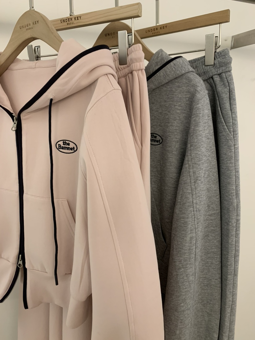 UNDER KEY韓國東大門代購女士新品熱賣人氣套裝連帽衫拉鏈UNDER KEY套裝