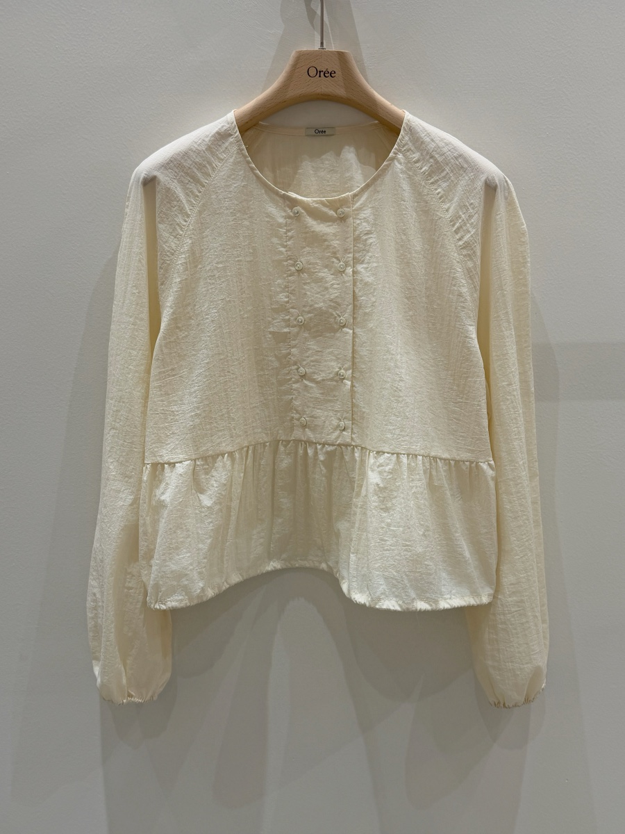 OREE韓國東大門直郵女士新款推薦職業熱賣人氣襯衫蕾絲衫OREE襯衫/蕾絲衫圖色1