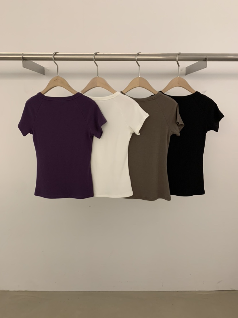 UNDER KEY韓國代購女裝新品時尚26春夏休閑推薦職業熱賣T恤UNDER KEYT恤