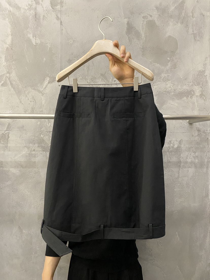 THE VETIVER-A韓國代購女裝新款時尚半身裙中短裙含腰帶VETIVER半身裙/中短裙